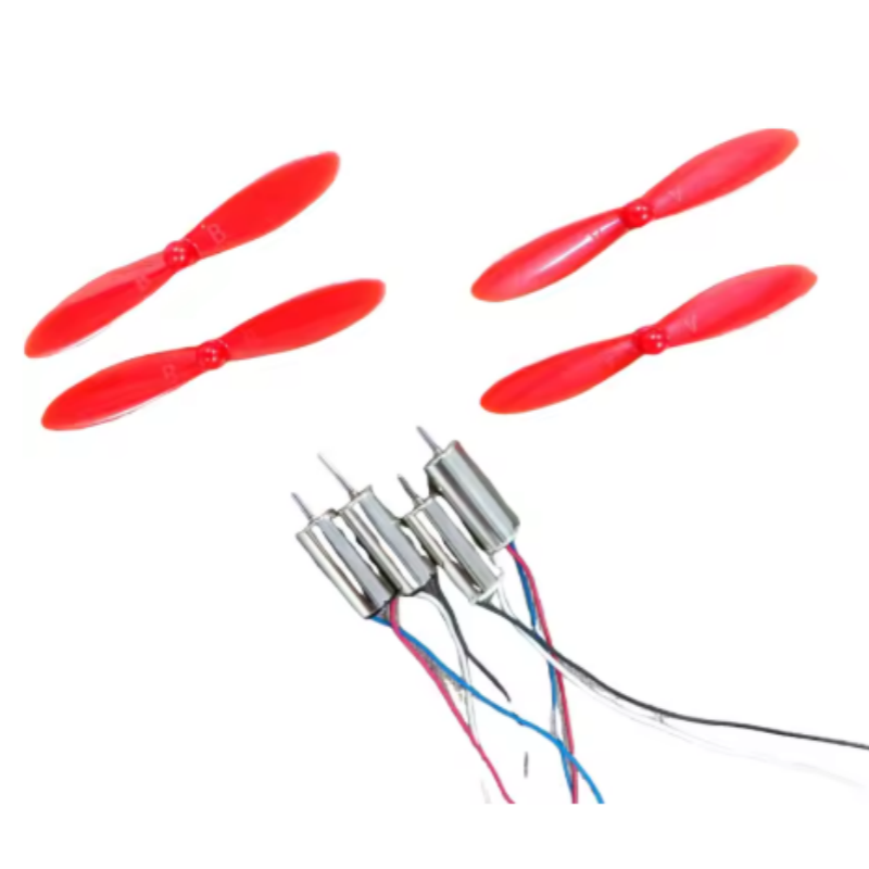 4 stks DIY DC 3.7 V 50000 RPM 716 Holle Cup Coreless High-speed Motor met 4x55 MM Propeller Cw CCW voor DIY Micro FPV Quadcopter