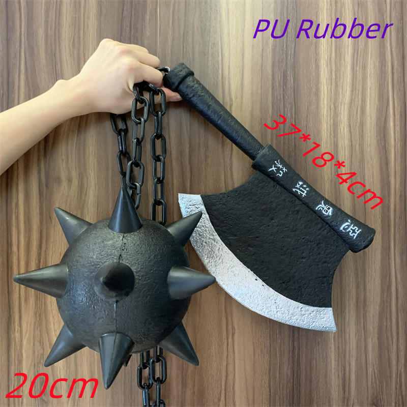 1:1 Himejima Gyomei épées météore marteau démon Slayer épée large hache couteau Cosplay arme accessoires sécurité PU Tanjirou épées