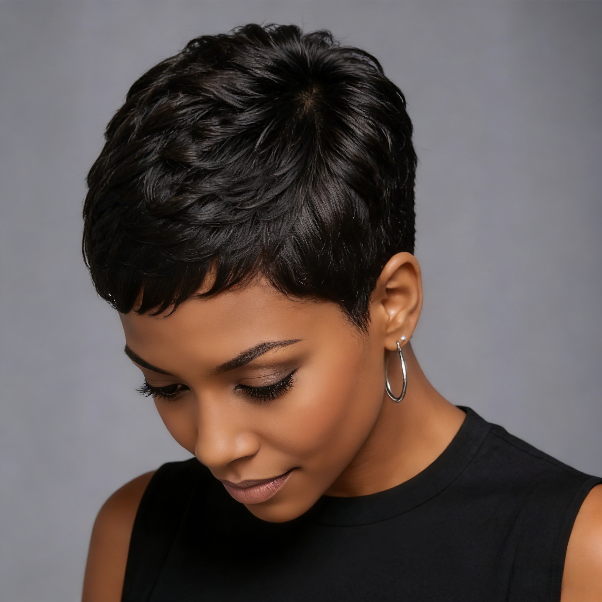 Korte Pixie Cut Braziliaanse pruiken van echt haar voor vrouwen, volledig machinaal gemaakte pruik