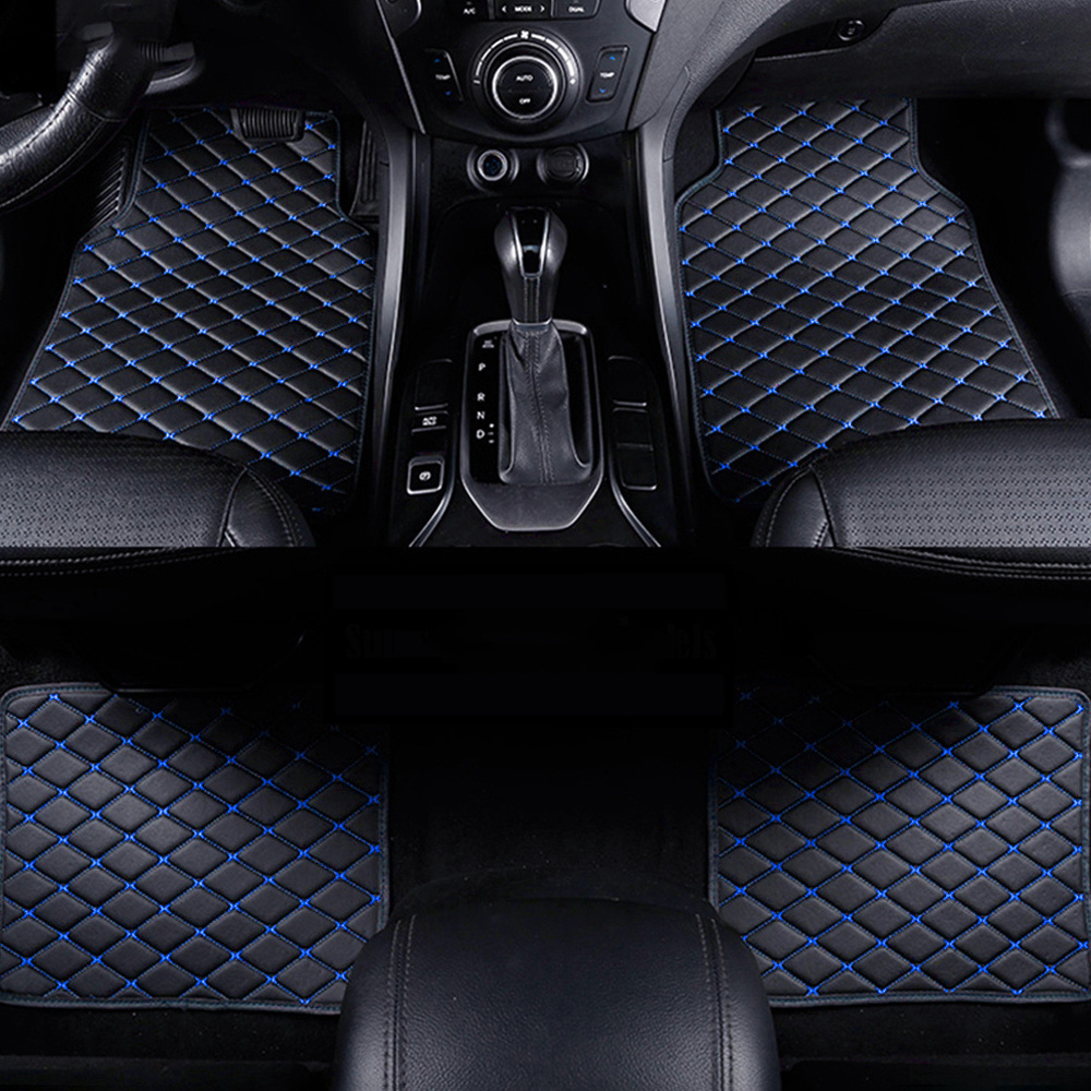 Tapis de sol de voiture en cuir artificiel, taille universelle, pour HYUNDAI Solaris Sonata Creta Encino Elantra Ix25 Ix35 Kona, accessoires de voiture