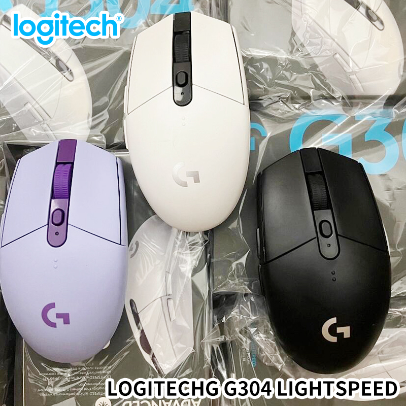 Ratón Inalámbrico para Juegos Logitech G304 con Tecnología LIGHTSPEED, Sensor HERO de 12000 DPI, Respuesta de 1ms, Batería de 9 Meses, Sincronización en la Nube, Confiable para Usuarios