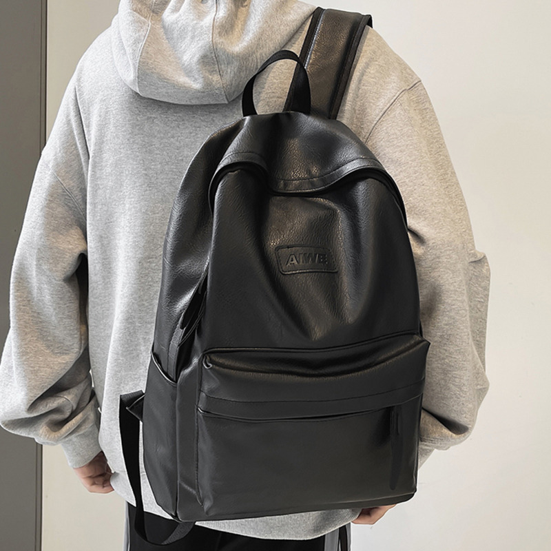 Mochila de alta calidad para hombre y mujer, mochilas de cuero PU para hombre, mochila de diseñador de lujo para chica, bolso para ordenador portátil, bolso de viaje de gran capacidad