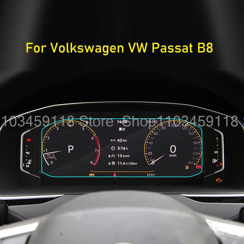 Tempered glass Screen  protector film For Volkswagen  VW Passat B8  2020-2023 dashboard instrument  anti-scratch accessories