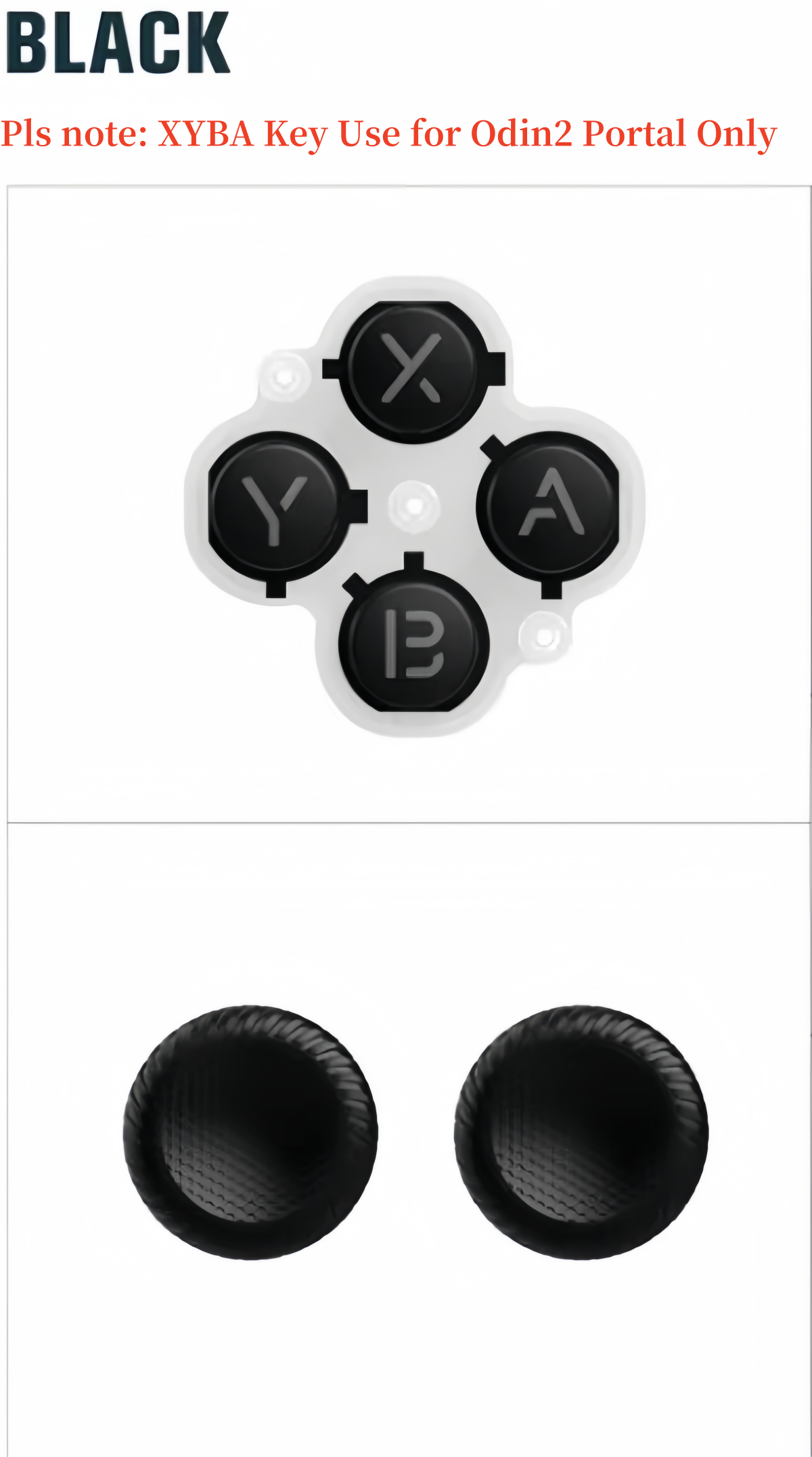 Original Odin  Joystick Cap Key Replacement Kit For Odin 2 Portal/Odin 2 Mini/Odin 2 Game Console Rocker Caps With X A B Y Keys