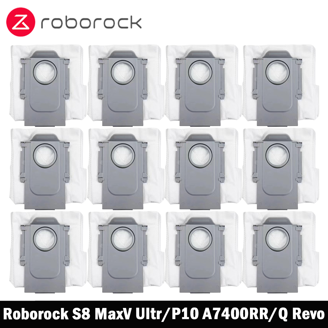 Roborock S8 MaxV Ultra / Q Revo / Q Revo MaxV / Q Revo S / Q Revo Pro / Qrevo Curv / Saros 10 accesorios de bolsas de polvo para Robot aspirador