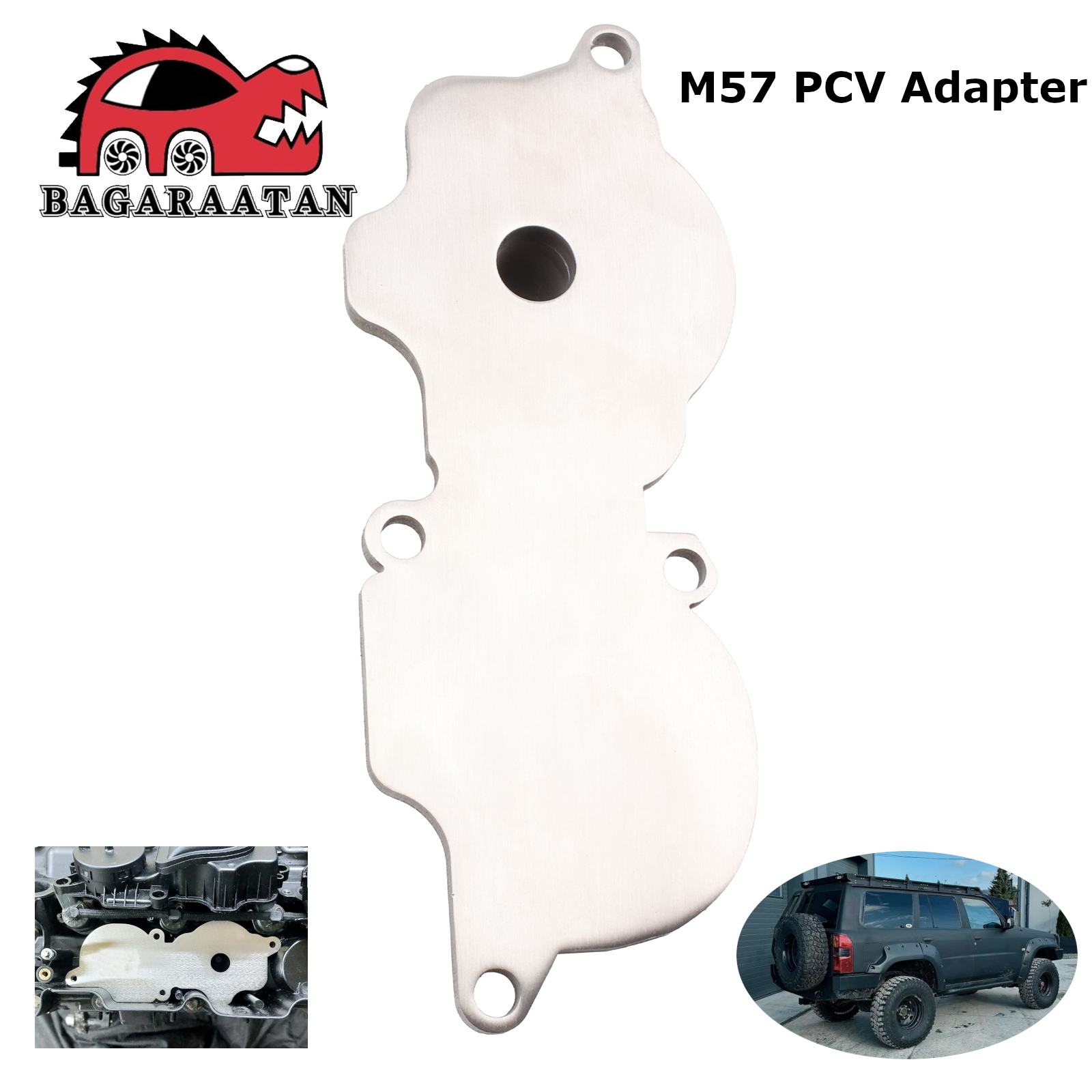 Zamiennik adaptera PCV wentylacji skrzyni korbowej w silniku M57 3.0L do Nissan Patrol, części ze stali nierdzewnej