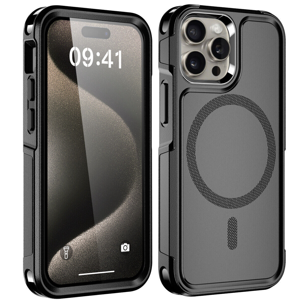 Магнитный чехол для iPhone 15 14 Pro Max Plus 13 mini 12 для MagSafe, защитный прочный противоударный чехол в стиле милитари