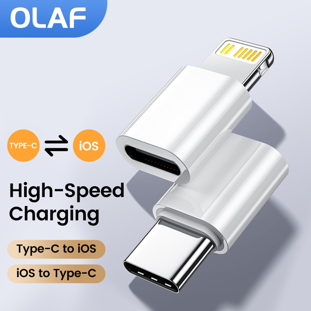 Адаптер типа c к Lightning, гнездовой адаптер типа C для Ios, адаптер для быстрой зарядки, конвертер USB C для iPhone