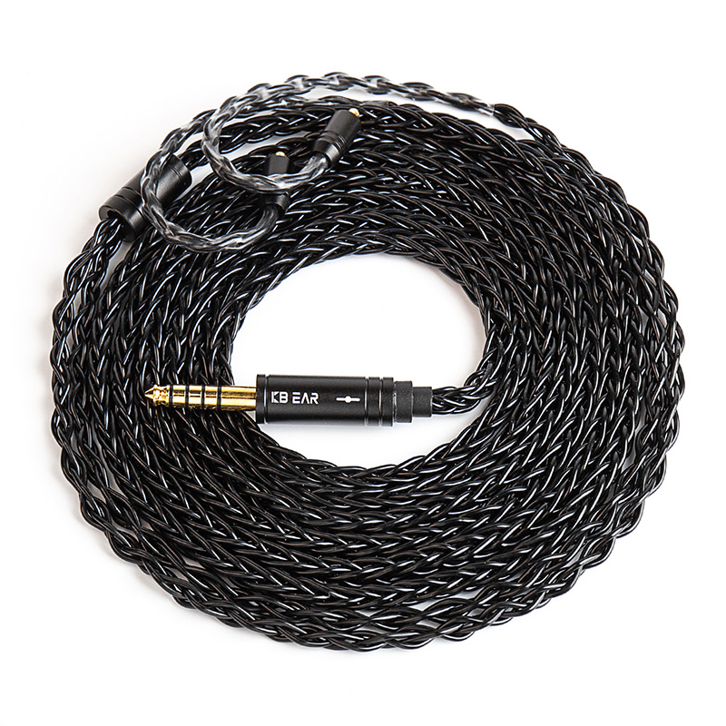 KBEAR ST12Plus Cavo IEM a 2 pin Connettore 4N 4.4MM MMCX/2PIN-S/2PIN-C 2M Cavo per auricolari Cavo di aggiornamento Connettore