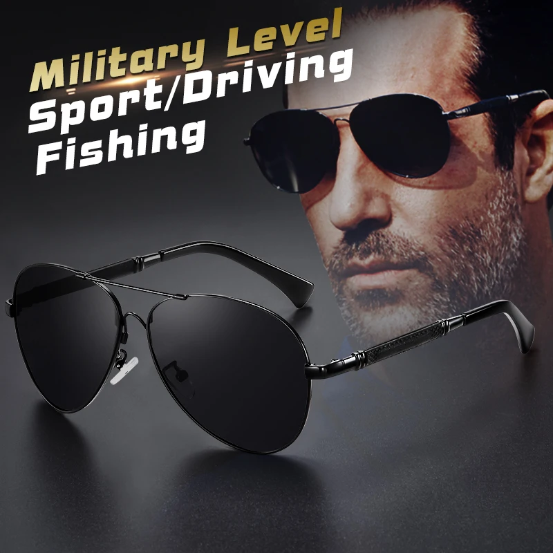 CoolPandas Titanium Alloy Aviation Sunglasses For Men Women Polarized Photochromic Glasses For Driving Fishing Goggle zonnebril