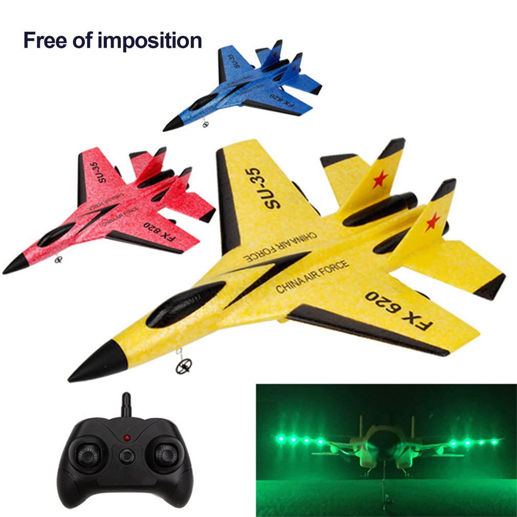 FX-620 SU-35 RC รีโมทคอนโทรลเครื่องบิน 2.4G รีโมทคอนโทรล Fighter Hobby เครื่องบินเครื่องร่อนเครื่องบินโฟม EPP ของเล่น RC เครื่องบินเด็กของขวัญ