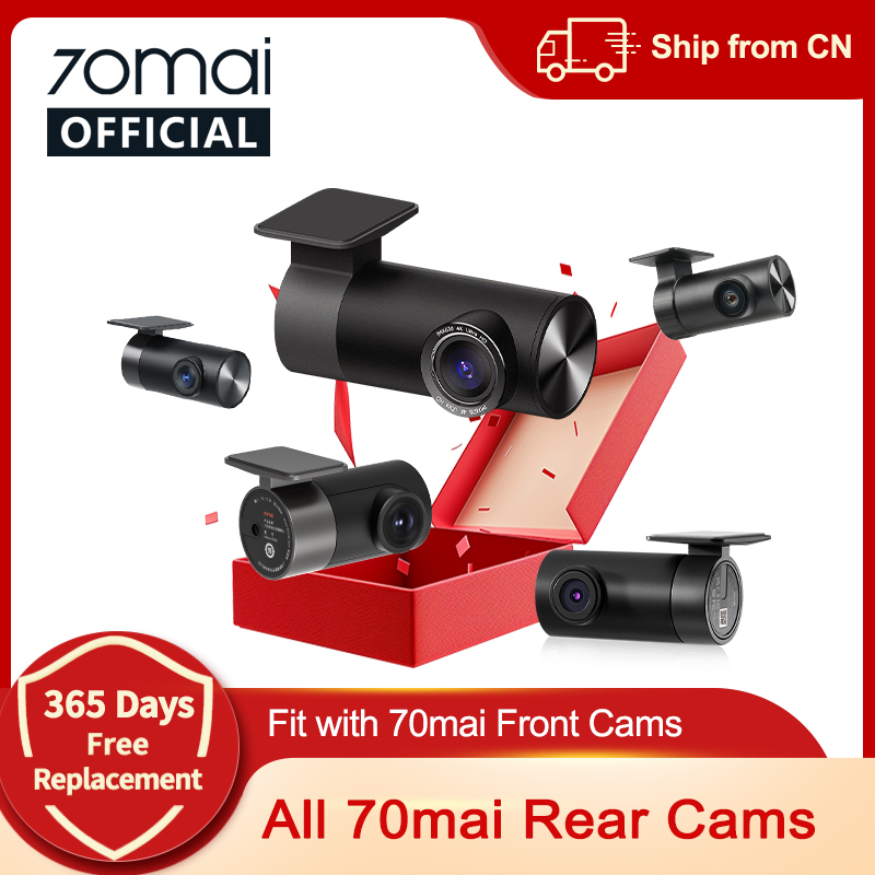Kamera Belakang 70mai RC06 RC12 RC14 RC22 RC24 RC41 Kamera Interior FC02 untuk Dash Cam 70mai Perekaman Dual-Channel Perekaman Parkir