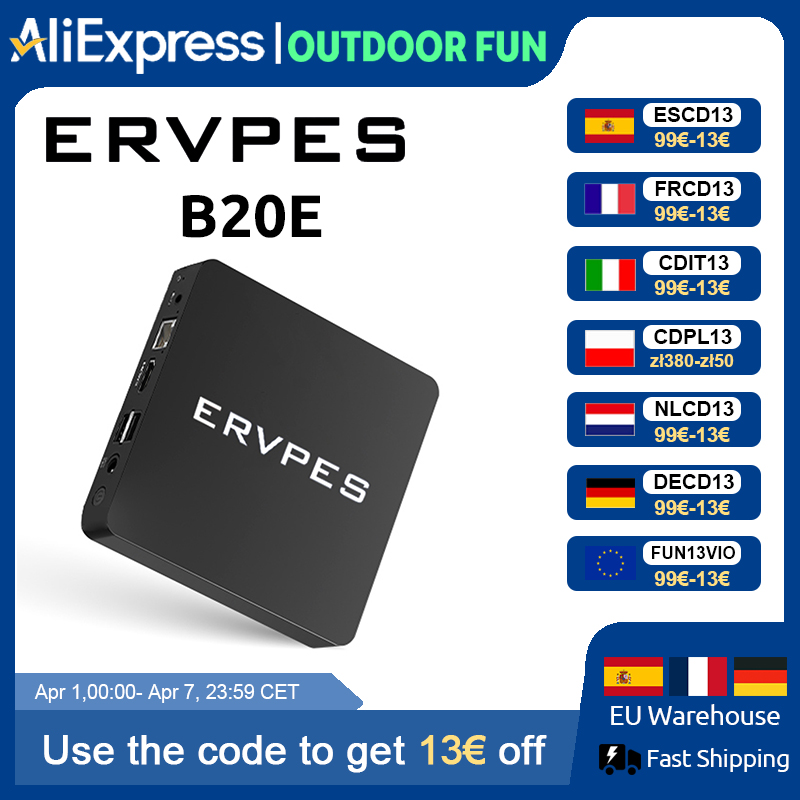 ERVPES Mini Pc B20E Windows 11 Pro 8GB RAM 128GB ROM 6500Y Micro Desktop Computer Dual-Band Wifi Mini Pc
