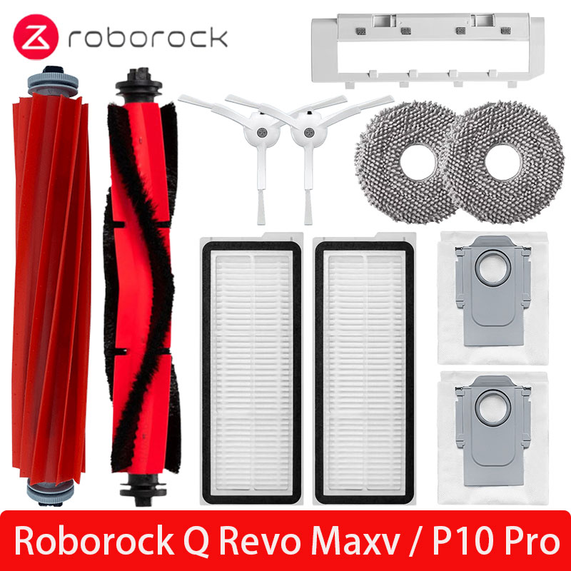 Roborock Q Revo Maxv / Roborock P10 Pro Robot aspiradoras cepillo lateral principal filtro paños de fregona piezas de bolsa de polvo