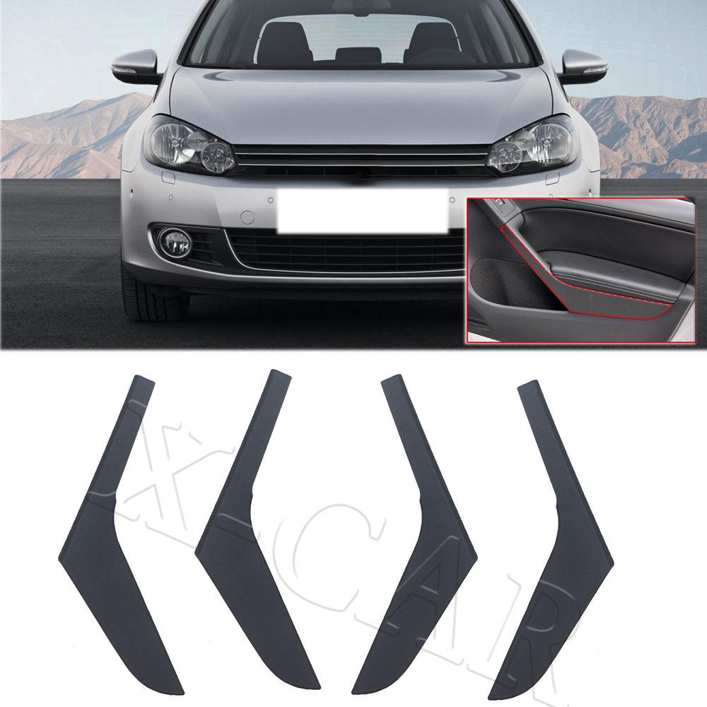 Embellecedor de cubierta de manija izquierda y derecha para puerta Interior de coche, color negro, para VW Golf 6 MK6 2009 2010 2011 2012 2013 5K 4868039 Un 5K 4868040 A