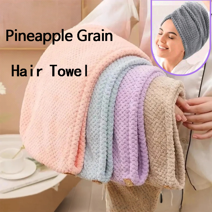 Envoltório de toalha de cabeça de cabelo de microfibra premium sólido para mulheres de secagem rápida, turbante de cabelo de microfibra macia super absorvente confortável