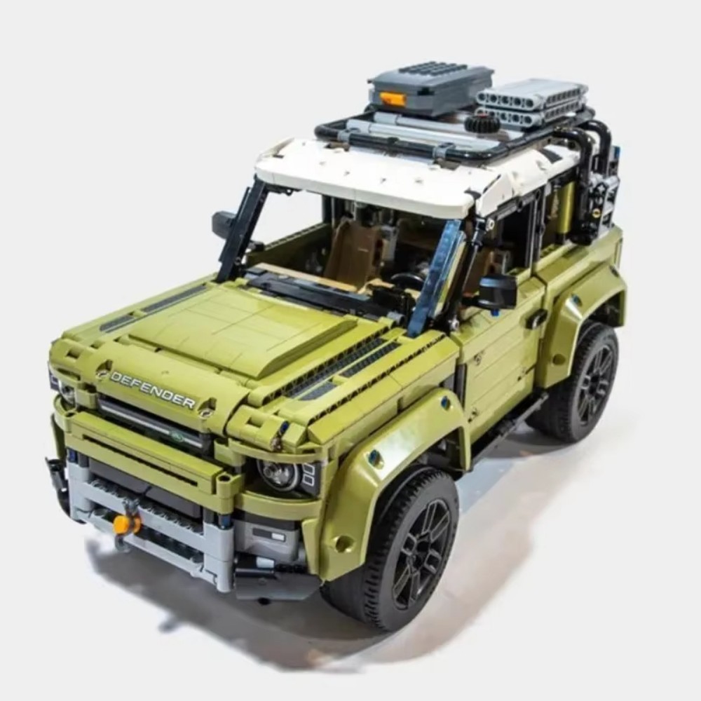 2573PCS Off Road Defender Building Blocks with Suspension Steering System 1:10 Scale MOC Model Kit Engineering Toy for Teens