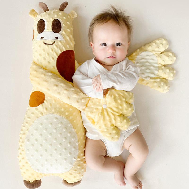 60CM bebé prevención de fuga sueño bebé patrón juguetes para dormir para bebés ayuda para dormir sin esfuerzo almohada automática para dormir con palmaditas