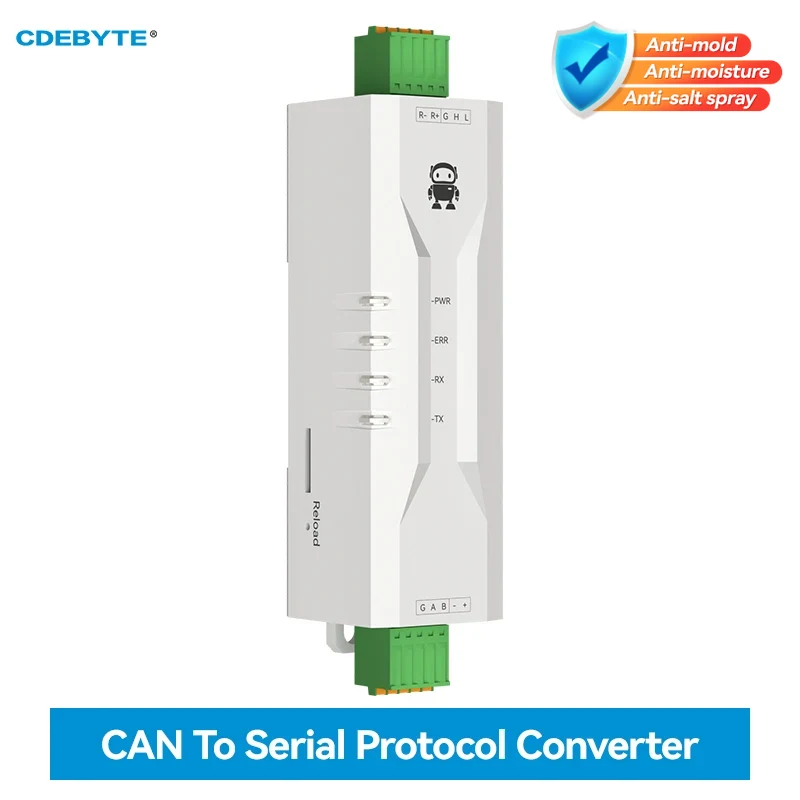 CAN-zu-Seriell-Protokoll RS485 CANBUS-Konverter CDEBYTE ECAN-101 Modbus All-Terminal-Schnittstelle Rahmenformate AT Command Baud Rate