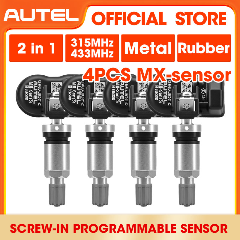 Autel-Sensor MX MaxiTPMS, dispositivo de programación de presión de neumáticos, herramienta TPMS, 433 315MHZ