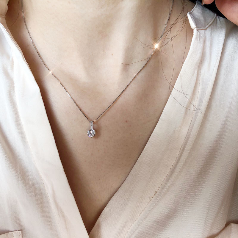 Esthetische Charm Hanger Kettingen Voor Vrouwen Shine Zirkoon Choker Kraag Ketting Op De Hals Sieraden Wedding Mode-sieraden N426