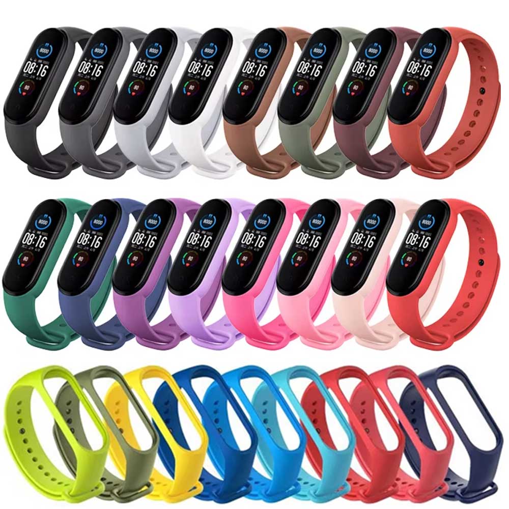 Cinturino per Xiaomi Mi Band 6 5 4 3 7 Bracciale in silicone Sport cinturino di ricambio da polso morbido per Mi band 7 5 4 accessori per braccialetti