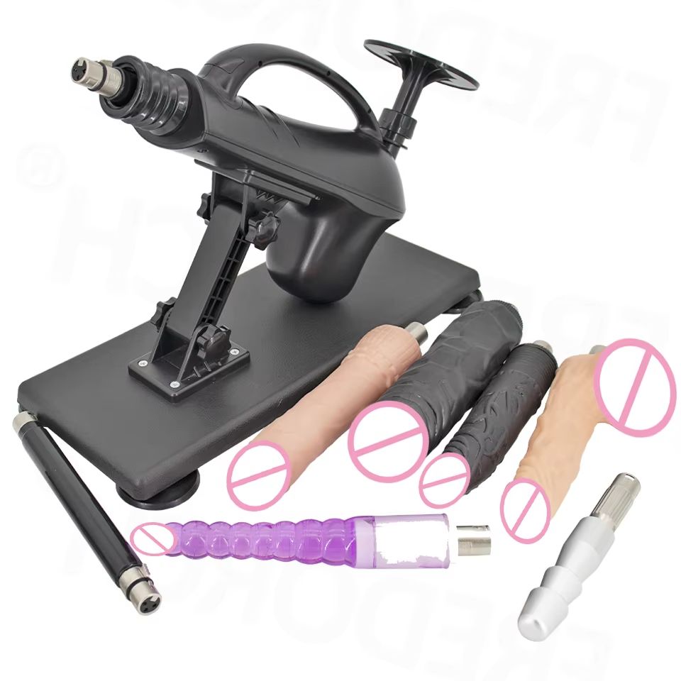 Máquina Sexual Automática con Dildo Grande, Pistola de Masturbación para Parejas, Hombres, Juguetes Sexuales con Velocidad Ajustable