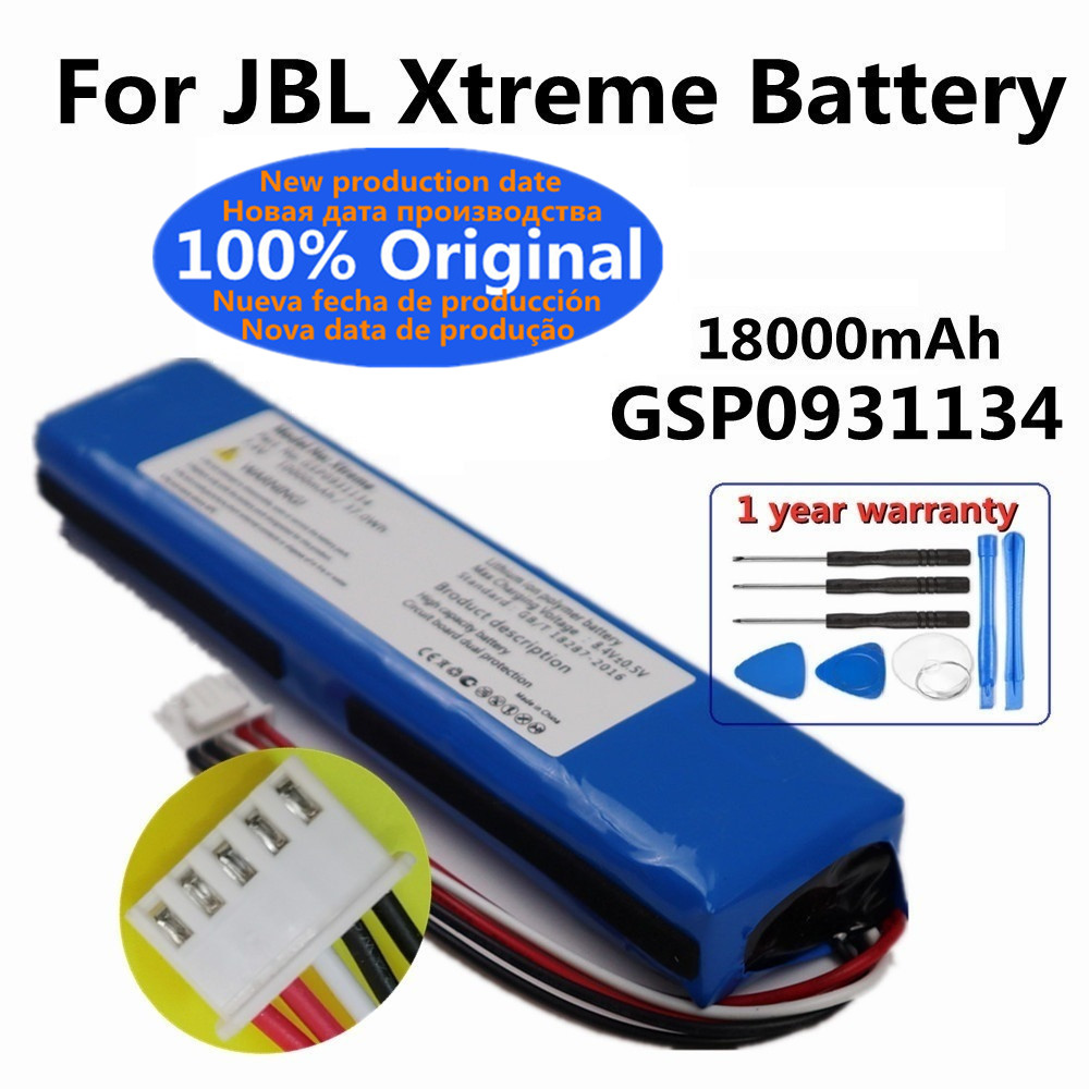 Neue 100 % Original-Batterie für JBL xtreme1 extreme Xtreme 1 GSP0931134 18000 mAh 37,0 Wh Batterie mit Tracking-Nummer + Werkzeug