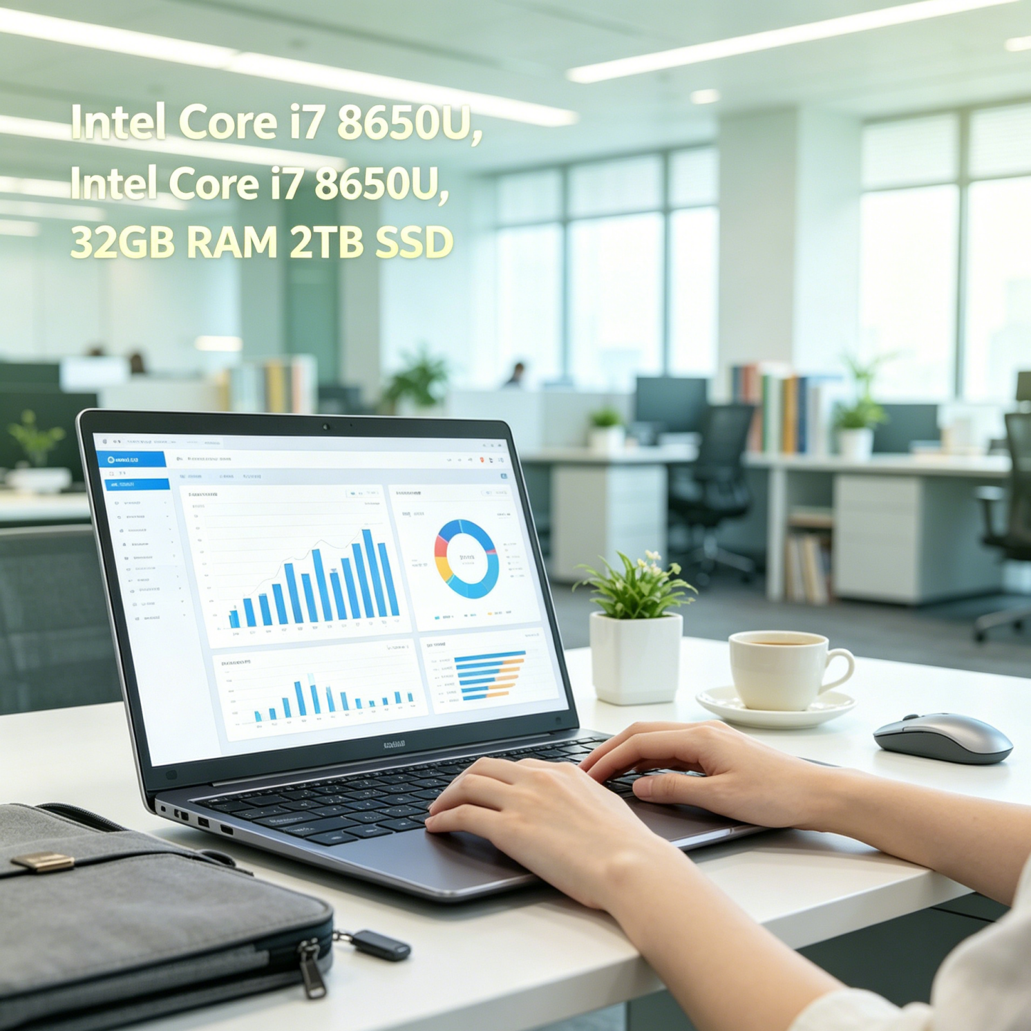 New LENO 14.1 Inch Laptop, Ultra Slim Design, Intel Core i7 8650U, 32GB RAM 2TB SSD, Home Office Gaming Notebook