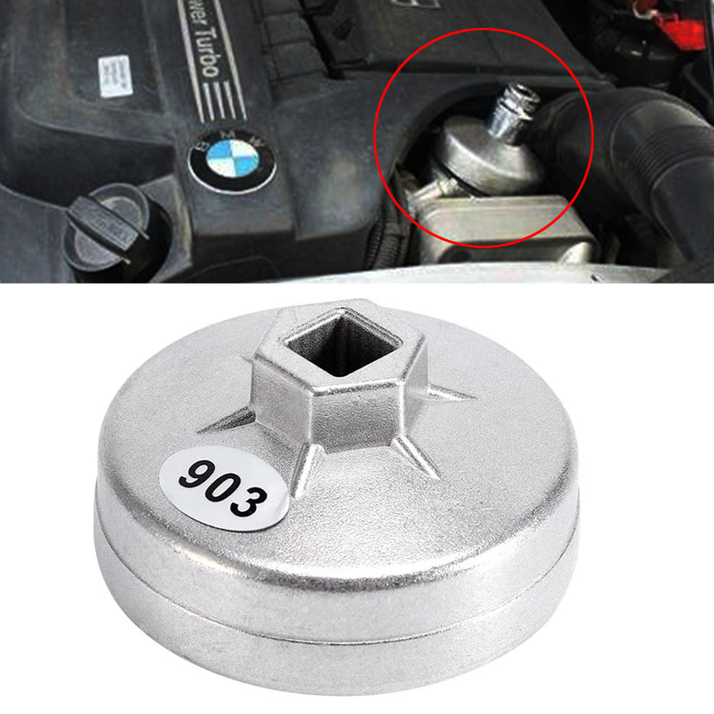 ประแจกรองน้ํามัน 74 มม.14 ฟันอลูมิเนียม SOCKET Remover เครื่องมือสําหรับ BMW สําหรับ AUDI สําหรับ Benz ประแจกรองน้ํามันเครื่องมืออัตโนมัติ