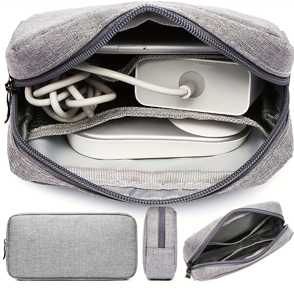 Sac de rangement pour câbles électroniques, sac de voyage pour petits appareils électroniques, carte SD, banque d'alimentation