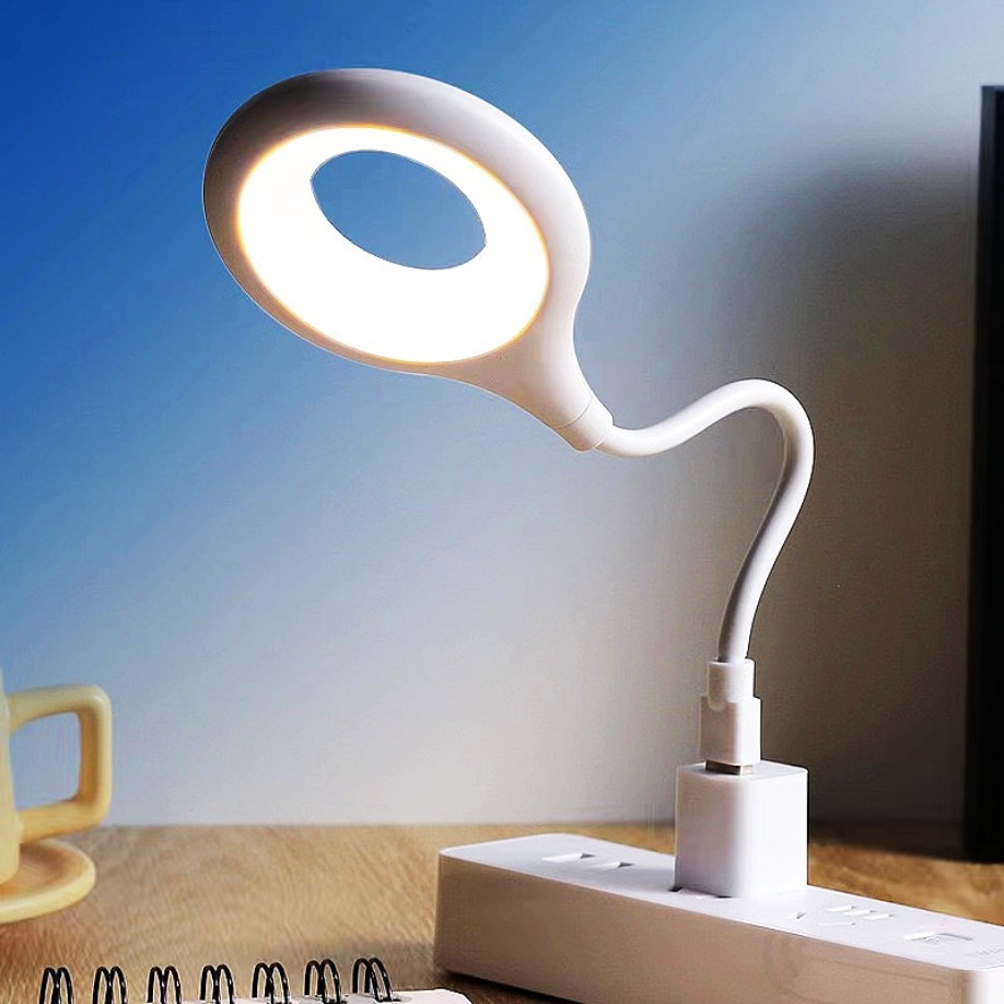 Luces de mesa USB, luz nocturna para dormitorio, mesita de noche, lámpara para libros, protección ocular, lectura de estudio para estudiantes, luz nocturna portátil con enchufe directo