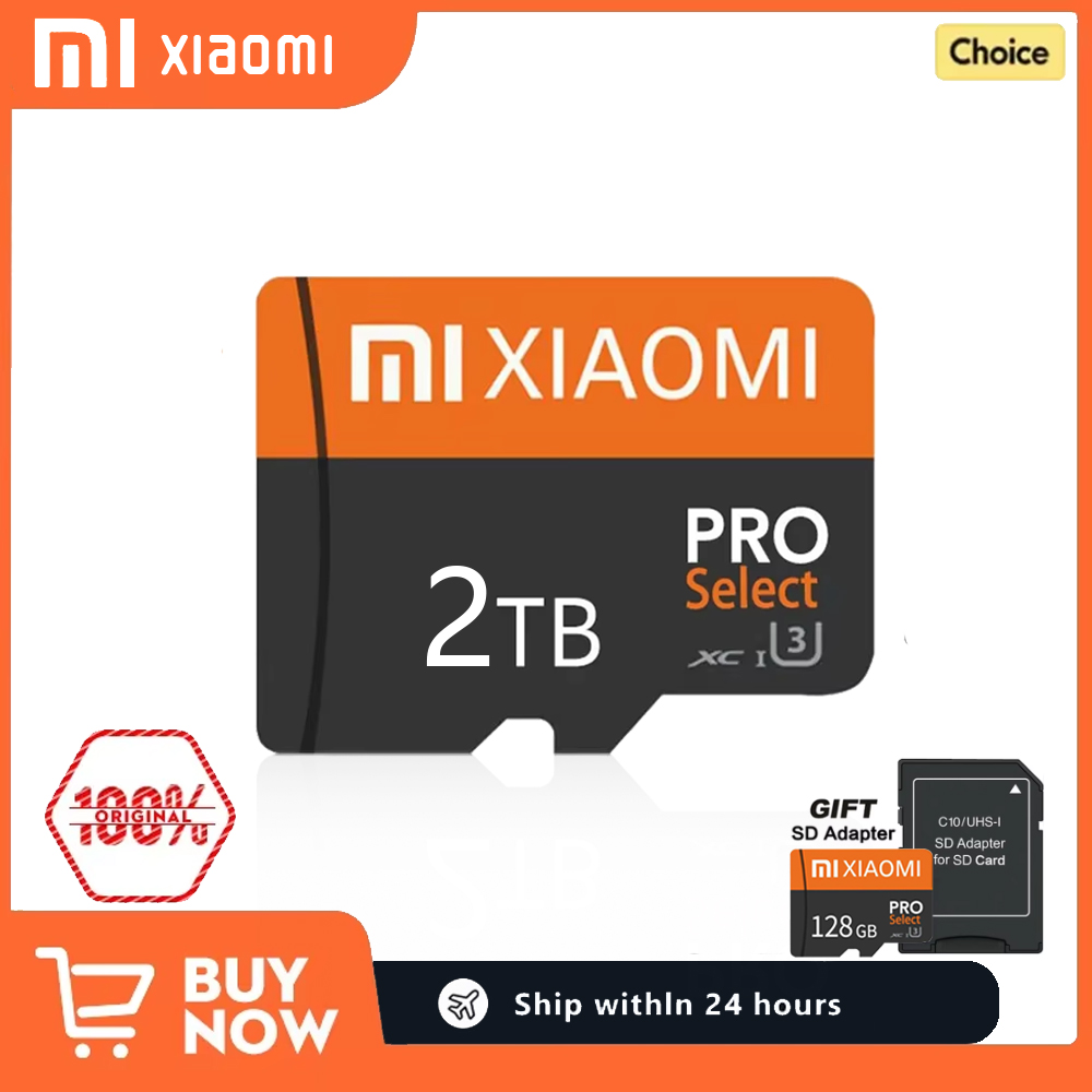 Xiaomi-Mini tarjeta Micro TF SD de alta velocidad, 1TB, 256GB, 512GB, 128GB, tarjeta Flash de memoria SD de 2TB para teléfono, ordenador, cámara, envío directo