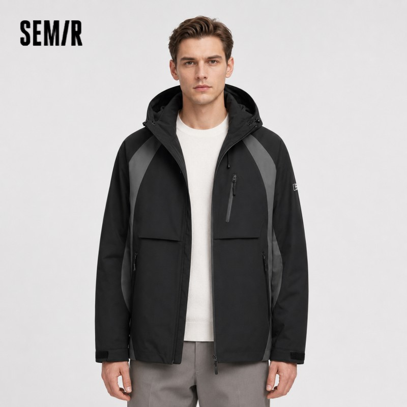 Мужская пуховая куртка Semir: водонепроницаемая, с капюшоном, новая коллекция 2026 года, зимняя, для активного отдыха, ветрозащитная, теплая, универсальная верхняя одежда