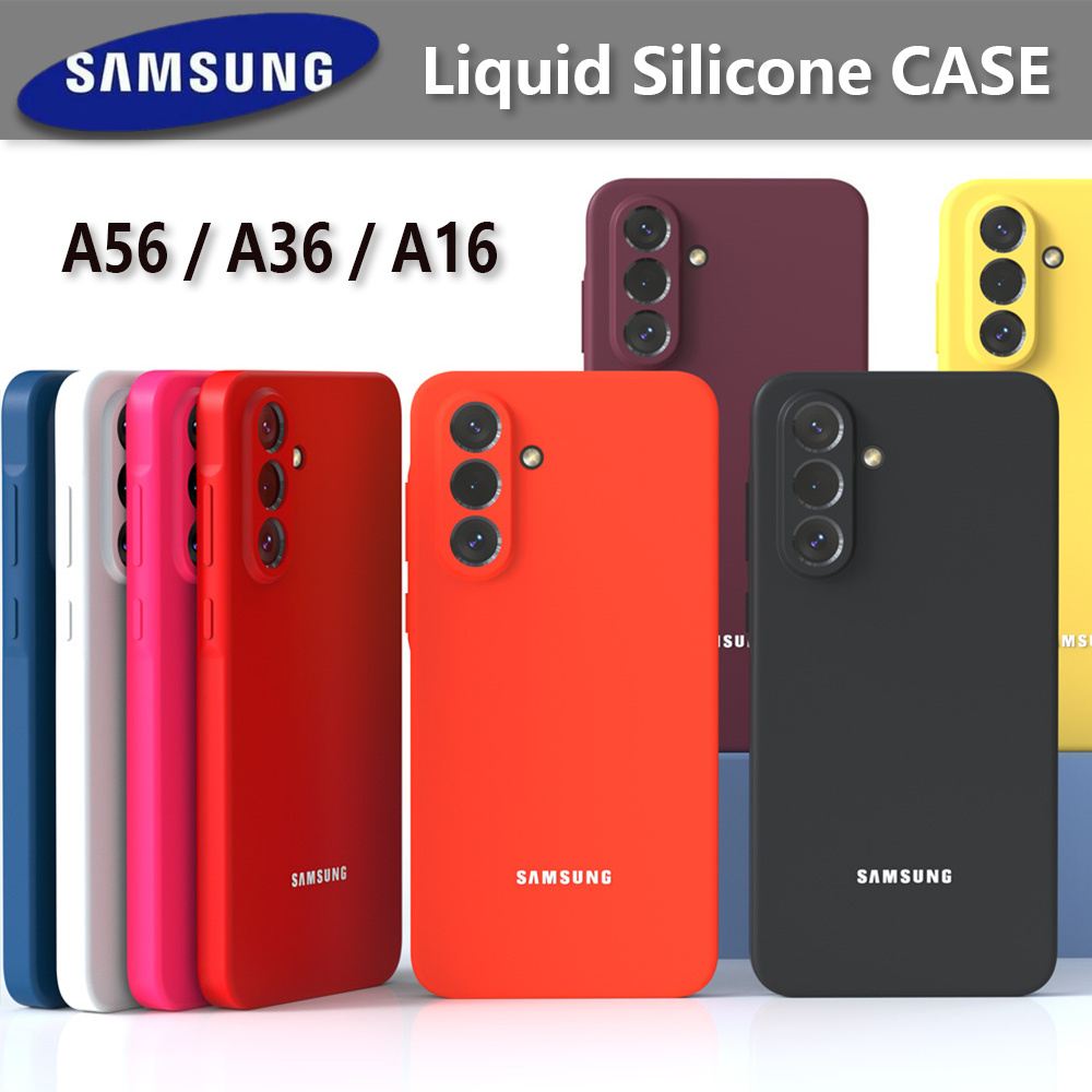 Для Samsung Galaxy A56 Liquid Silicone Soft-Touch Shell A36 A16 S25 Ultra S25 Plus A55 A35 A15 A54 A34 A14 S24 S23 Full Cover