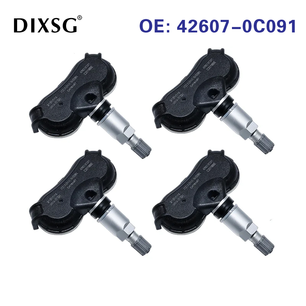 4 шт. датчик давления в шинах 42607-0C091 для Toyota RAV4 2019 2020 Tundra Sequoia Highlander 426070 C091 TPMS 315 МГц