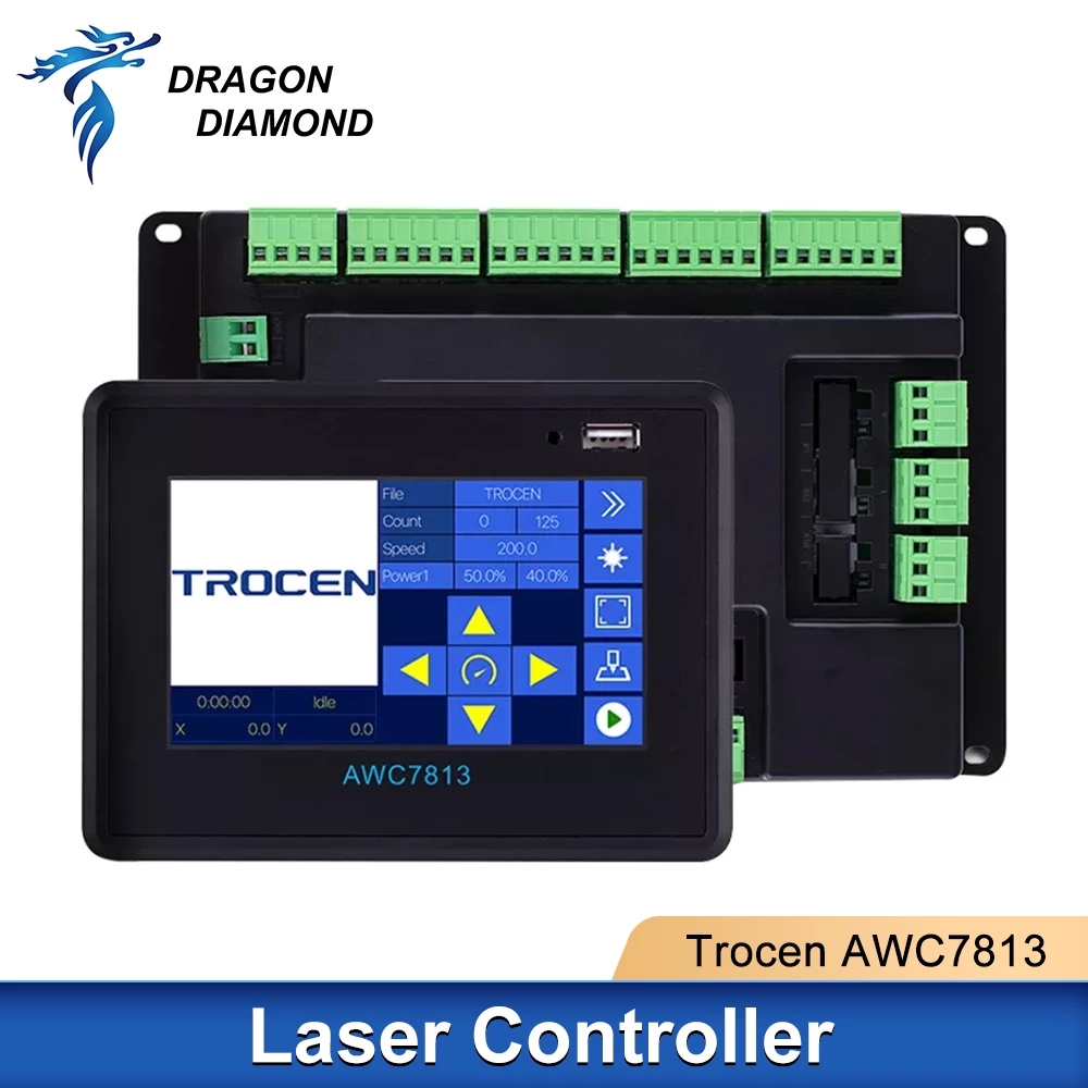 Controlador láser Co2 Original Trocen AWC7813, sistema DSP, reemplazo AWC708 para AWC708s / AWC708c Lite/AWC708c plus/RD6442G/RD6445G