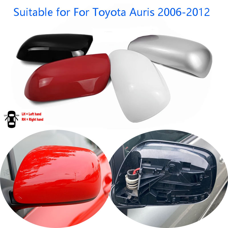 Accessoires de voiture pour Toyota Auris 2006 ~ 2012, couvercle de rétroviseur, boîtier de rétroviseur inversé, coque de rétroviseur