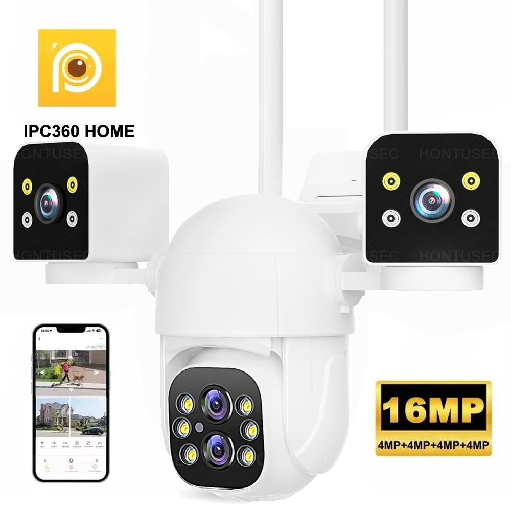 IPC360 HOME 8K 16MP 10X Zoom WIFI PTZ Camera Outdoor Color Night Vision Two Way Audio Auto Tracking Surveillance Cameras