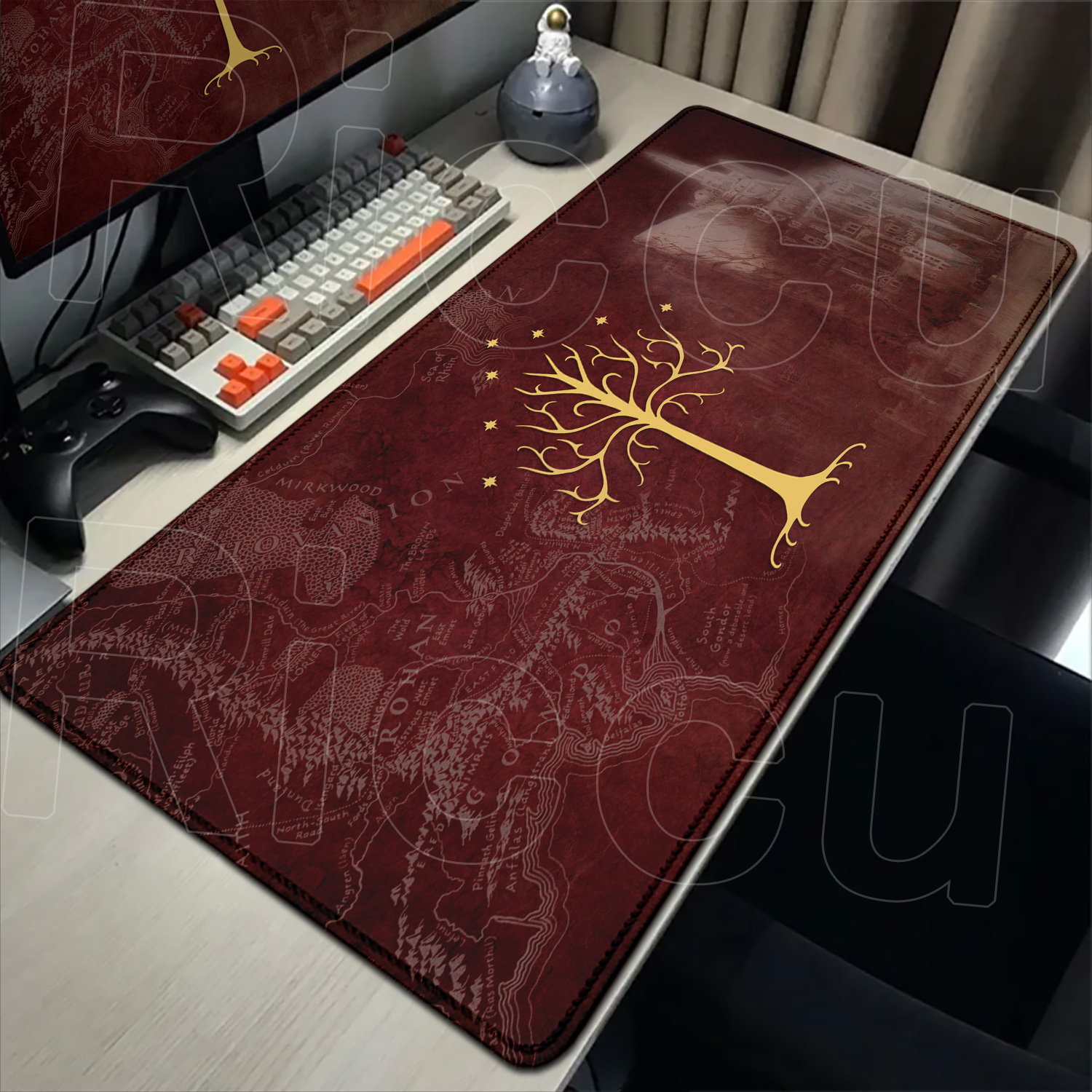 Tapis de souris de jeu film chaud l-lord des anneaux tapis de souris HD XXL tapis de Table de clavier d'ordinateur grand tapis de souris de protection étendu