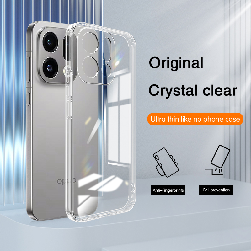Lensbescherming Dunne Transparante Hoes voor Oppo Find X9 Pro/Find X9 5G Transparante Zachte Siliconen Telefoonhoesje Hoge Kwaliteit TPU Achterkant