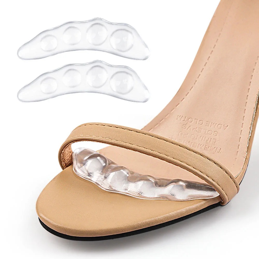 Weiche Silikon-Vorfußpolster, Rutschfeste Selbstklebende Gel-Kissen Schuheinlagen für Damen High Heels, Sandalen, Flip-Flops, Komfortabel