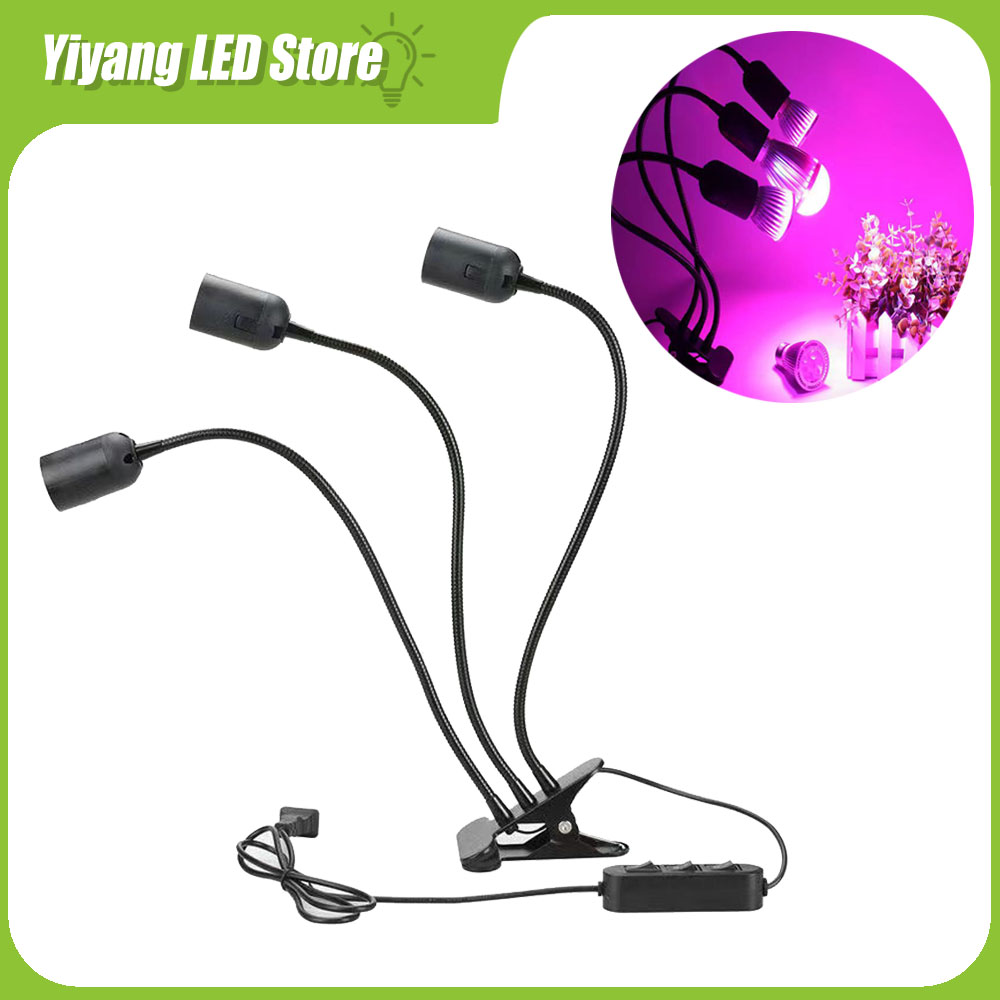 Lampe de croissance des plantes, support de lampe à Clip, système de culture hydroponique, lampe Phyto pour semis de serre, accessoires de culture
