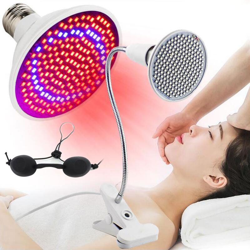 Lámpara de luz led antienvejecimiento para crecimiento de plantas, luz de terapia de luz roja profunda, 660nm, infrarrojo cercano, 850nm, para piel de cuerpo completo