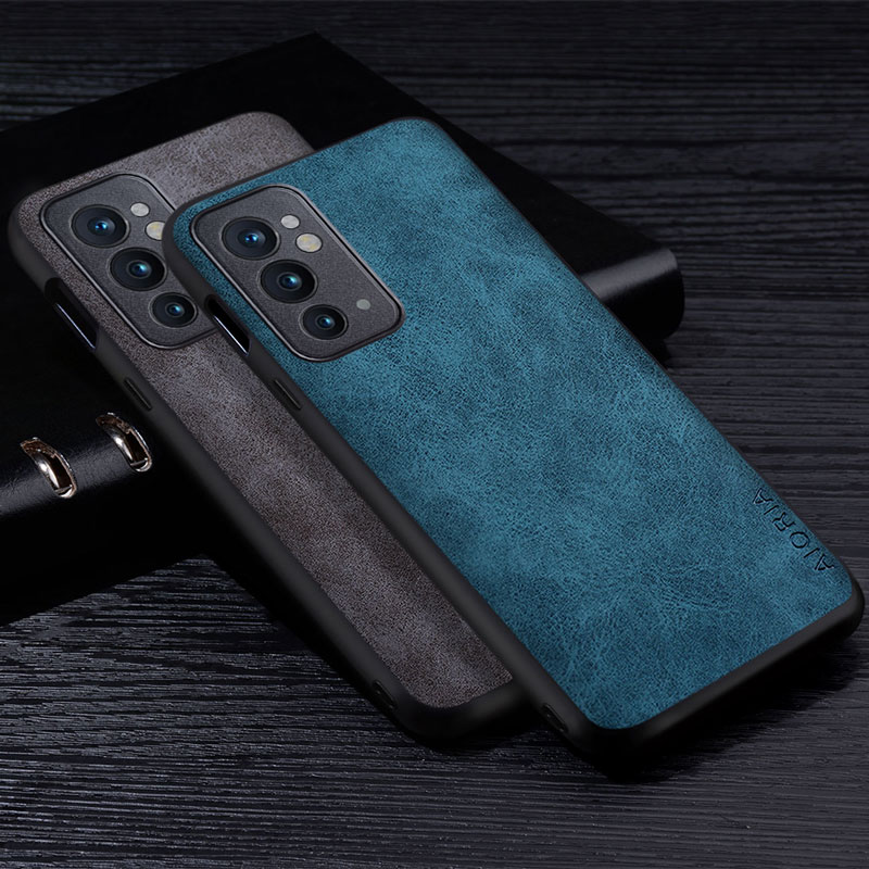 Funda de cuero PU Premium para OnePlus 9RT 9R 5G, carcasa resistente a los arañazos, Color sólido