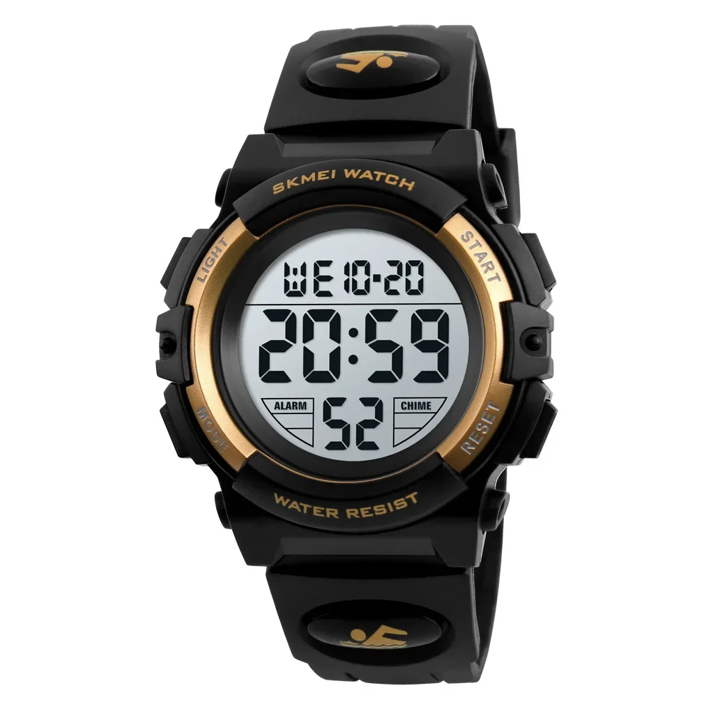 Reloj Digital Skmei 1266 con sincronización para niños, reloj despertador para niños y niñas, relojes LED impermeables de 5bar para niños 1258 1689 1999