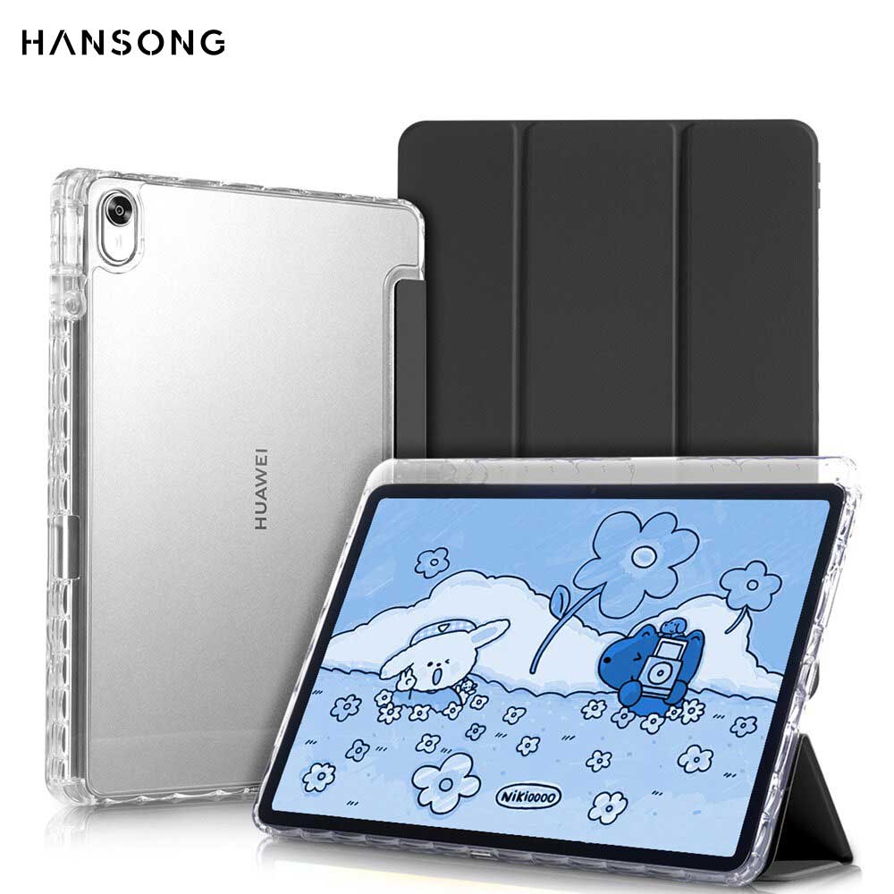 Etui na HUAWEI MatePad 11.5 cala MatePad 11.5S z uchwytem na ołówek, przezroczysta tylna obudowa, na rok 2025