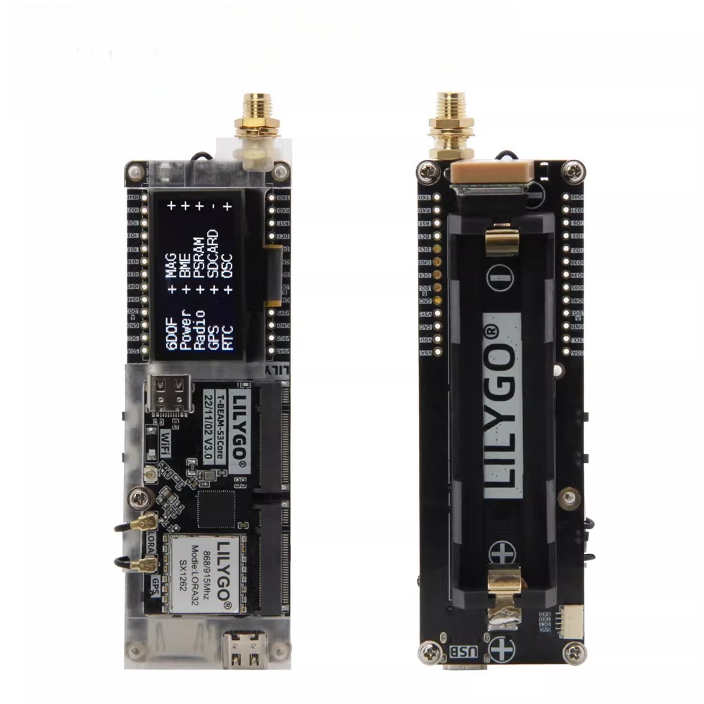 ЛИЛИГО ®   Плата разработки SoftRF T-Beam SUPREME ESP32-S3 LoRa с SX1262 868/915 МГц, GPS U-blox L76K, WiFi, Bluetooth и 1,3-дюймовым OLED-дисплеем