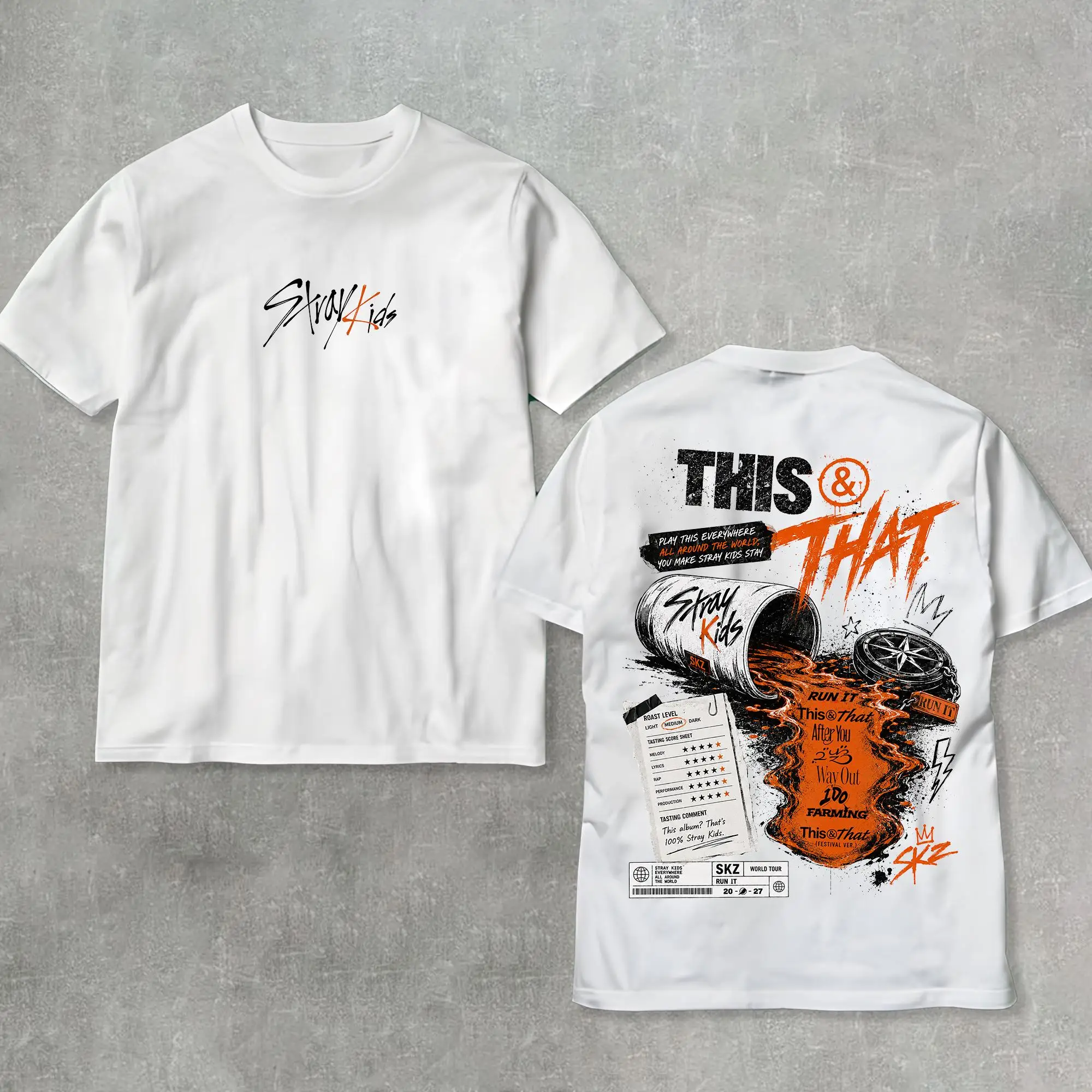Stray Kids This and That Tracklist Shirt, Stray Kids World Tour Shirt, Stray Kids Run It Shirt 2026, Stray Kids World Tour Run IT Shirt