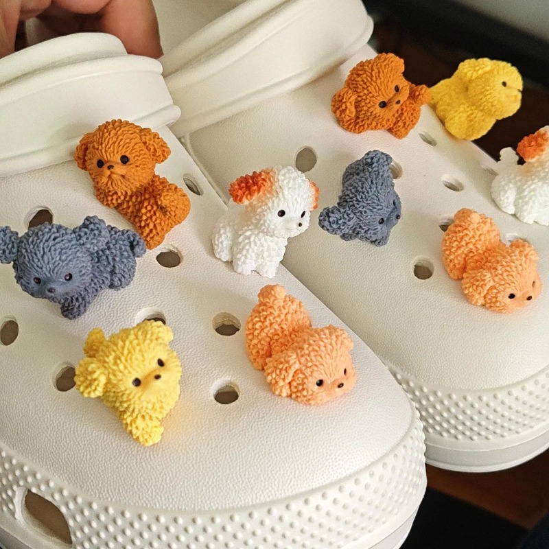 1/5PCS Interessante Fibbia per scarpe Simpatico cucciolo di ciondoli per scarpe Decorazione per zoccoli ABS rimovibile Accessori per scarpe fai da te Regalo perfetto
